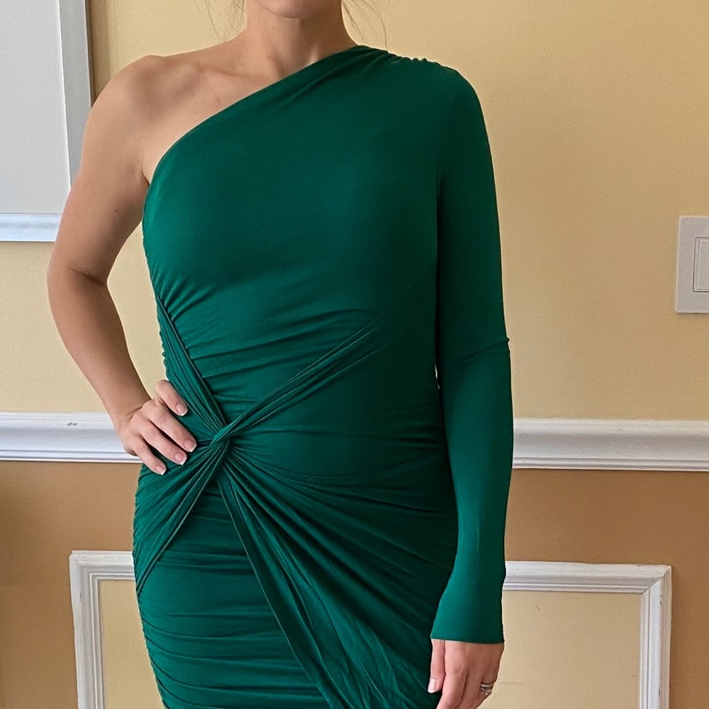 One shoulder sexy mini dress